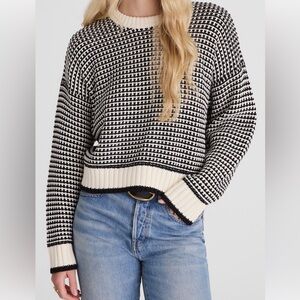 Madewell Textured Stitch Cotton Crewneck Sweater